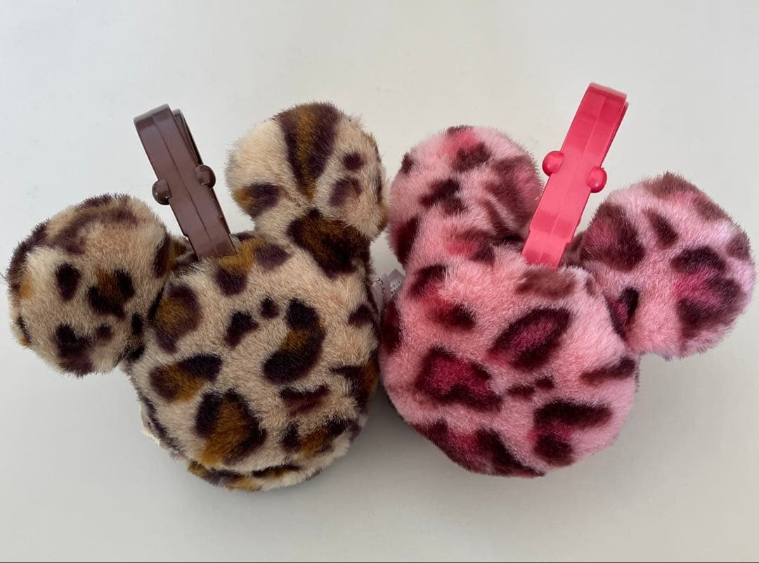 ディズニー ミッキーヒョウ柄　耳あて イヤーマフ　2色セット