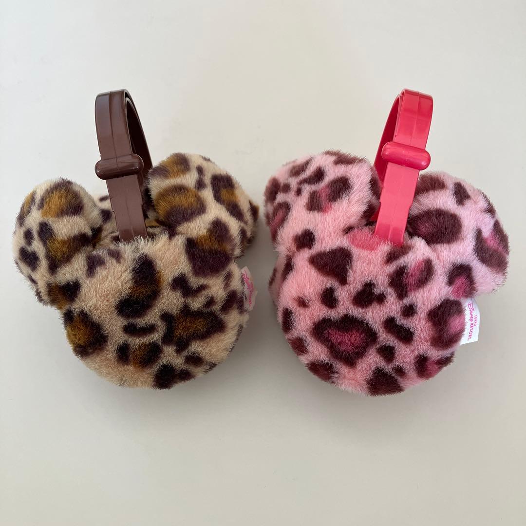 ディズニー ミッキーヒョウ柄　耳あて イヤーマフ　2色セット