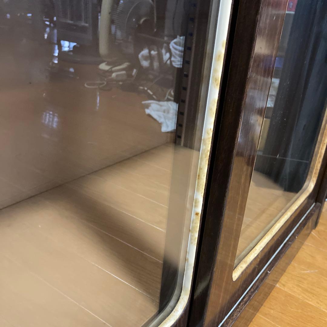 コクヨ スチール ガラス窓キャビネット 書庫 送料込 ①