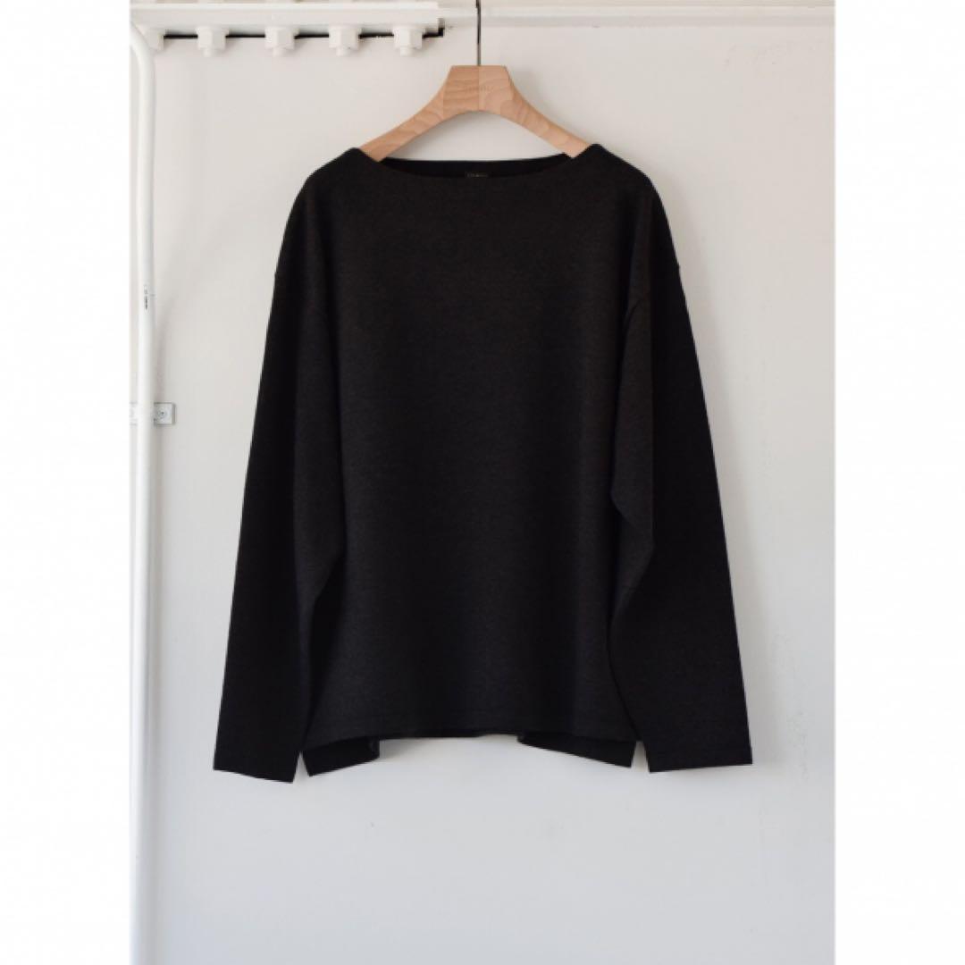 値下げ。COMOLI ブラック 長袖カットソー