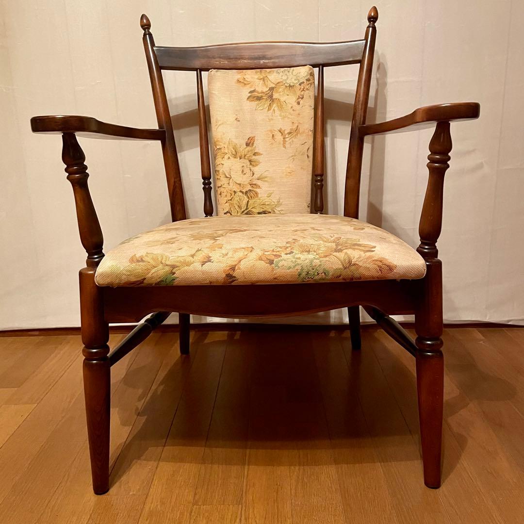 【カリモク】\"コロニアル\" WC0020GK ラウンジチェア No.2