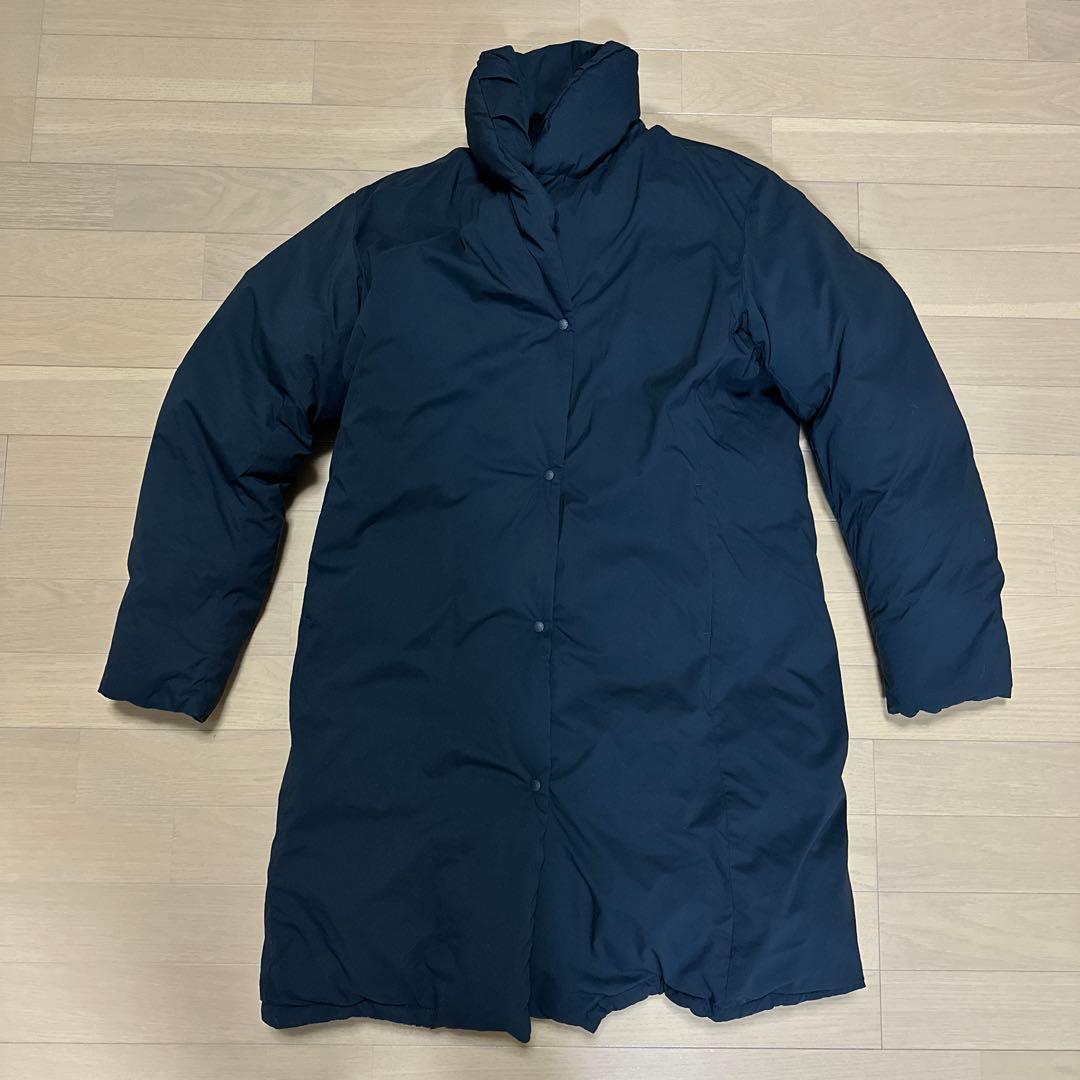 ナンガ　ショールカラー　ダウンコート　L