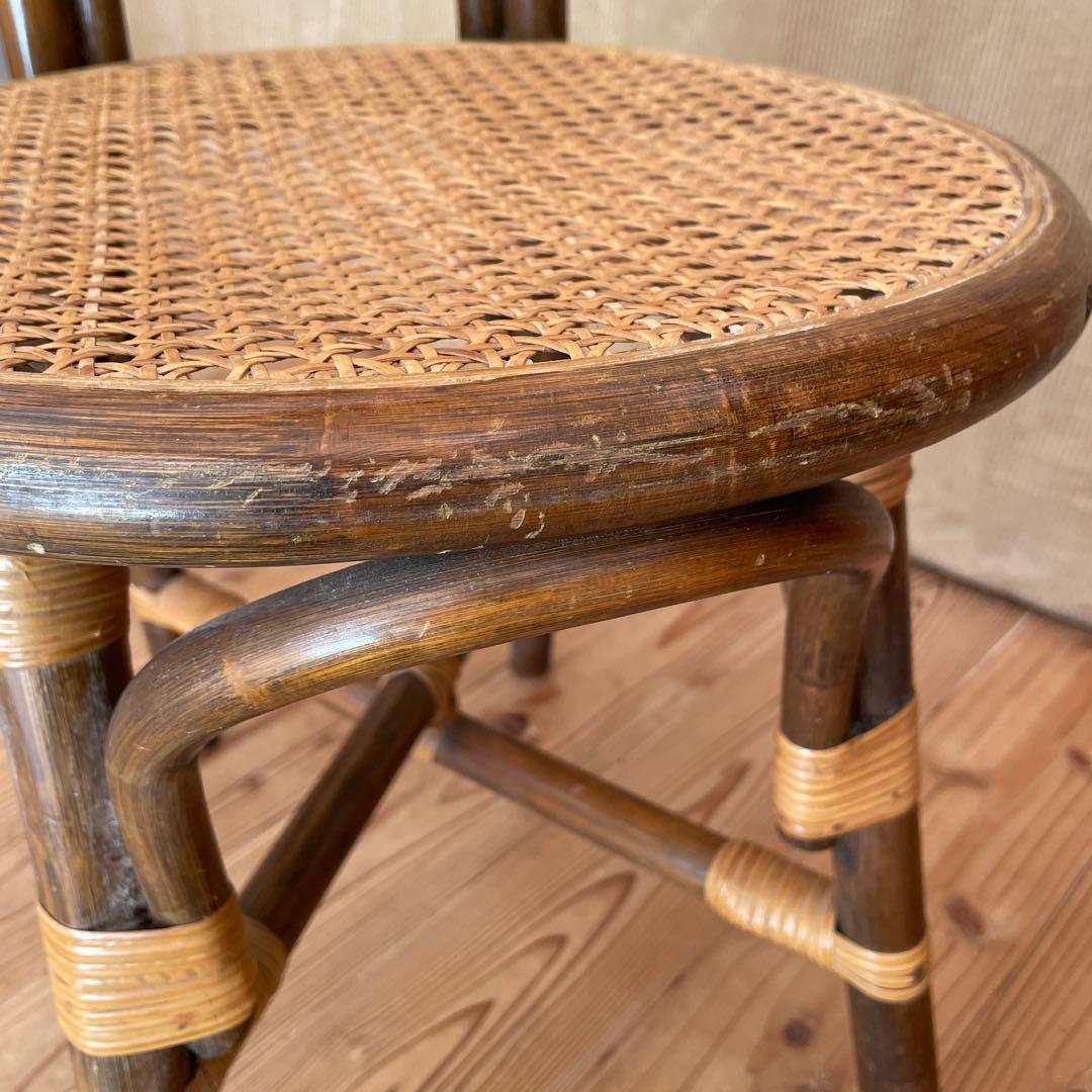 ラタン製 レトロアンティーク　椅子