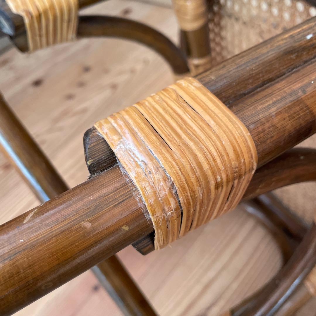 ラタン製 レトロアンティーク　椅子