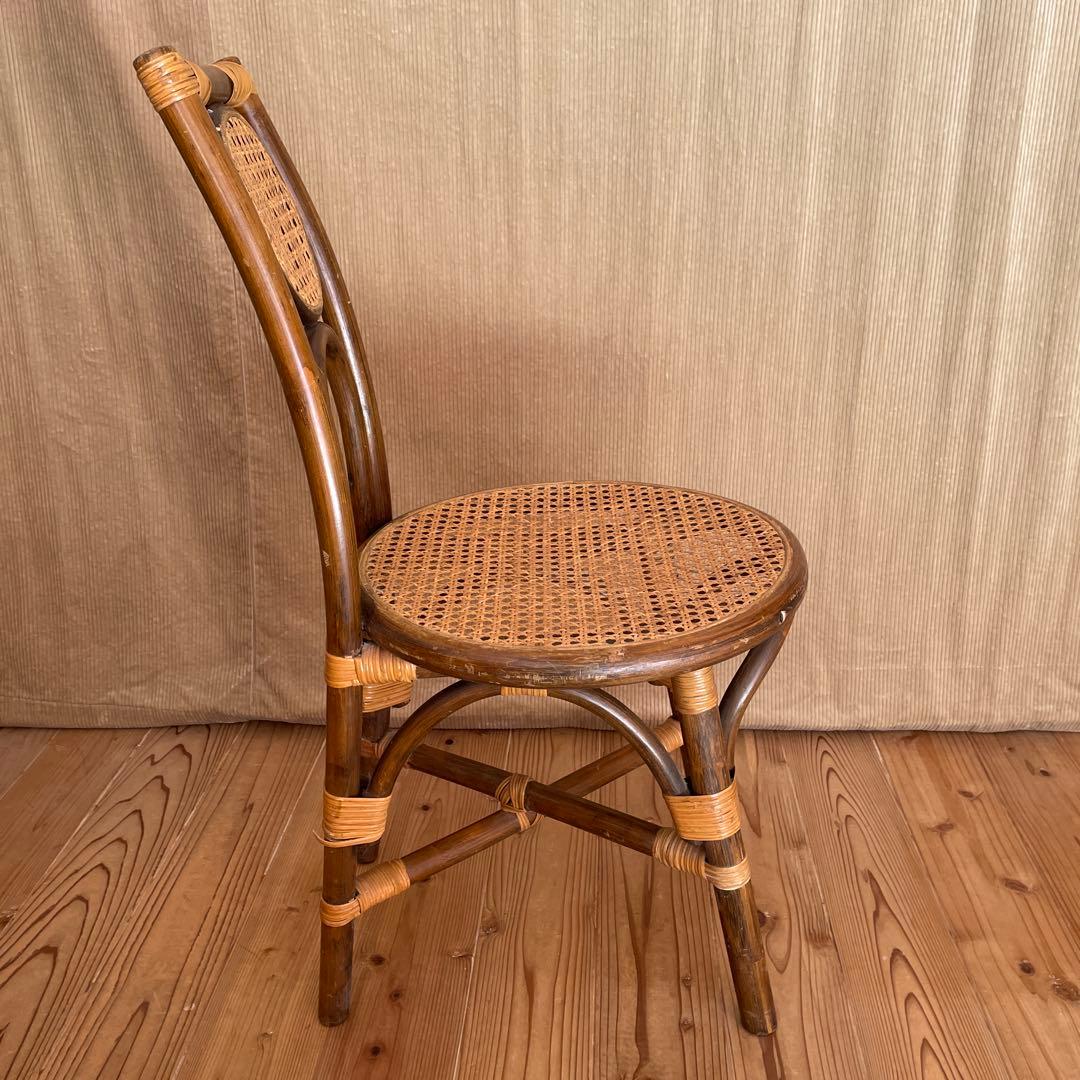 ラタン製 レトロアンティーク　椅子