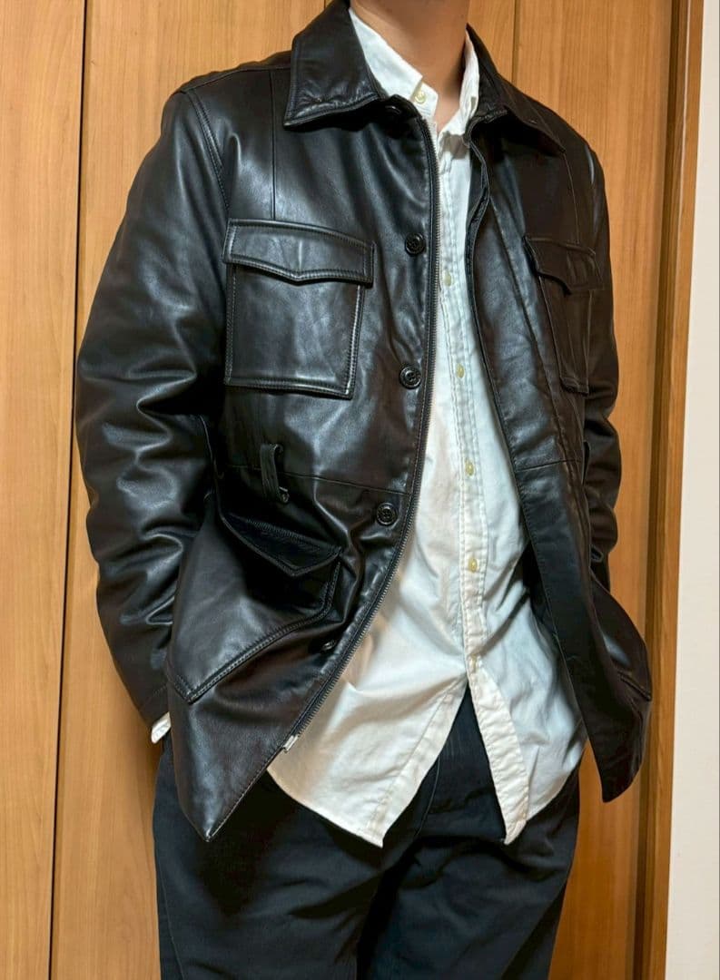 う*食様 ラルフローレン　チャプス　レザー　革ジャン　2way ラムレザー　羊革