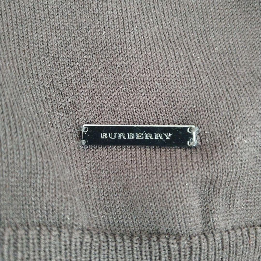 バーバリーロンドン　シルクコットン長袖ニット　ボウタイリボン　サイズ5