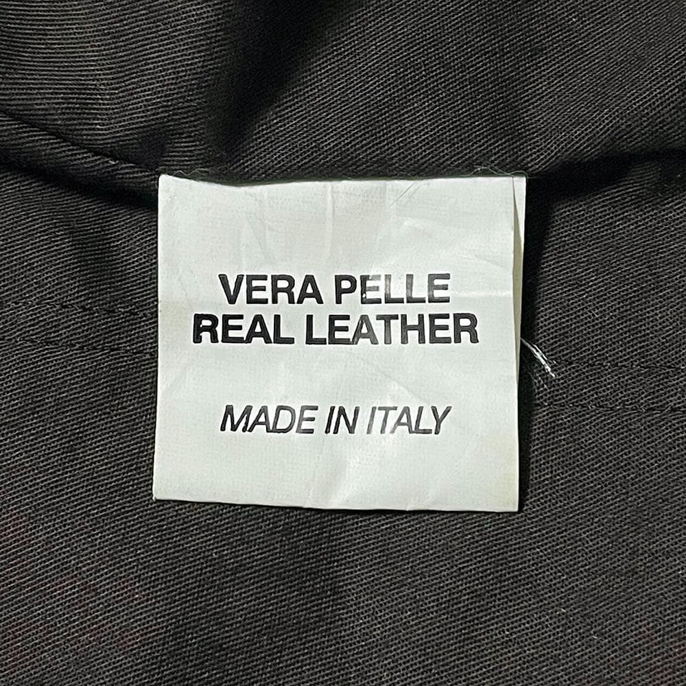 定価10万円 イタリア製 ガス【GAS】羊革 モーターサイクルジャケット L 黒