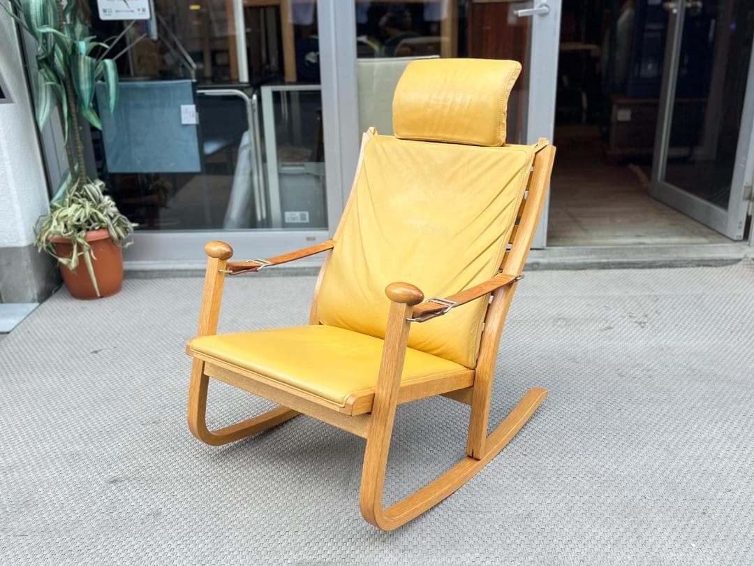 現行モデル☆CONDEHOUSE／カンディーハウス／ソリ／ロッキングチェア／本革