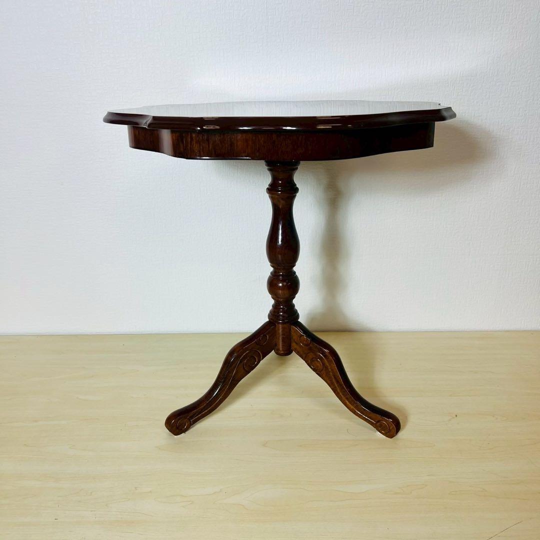 象嵌 コーヒーテーブル 丸テーブル サイドテーブル アンティーク