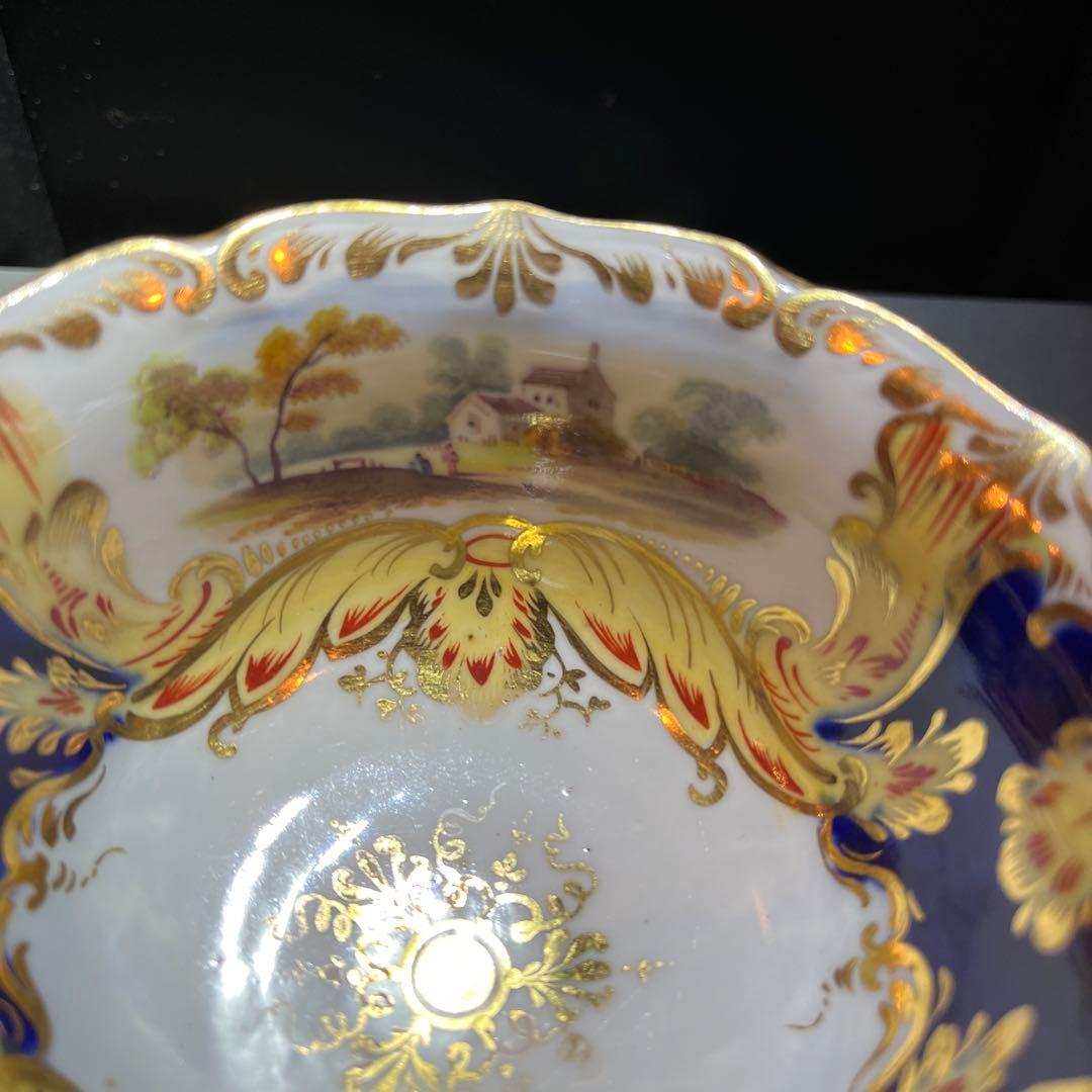 コールポート　アデレードシェイプ風景画　カップ＆ソーサー