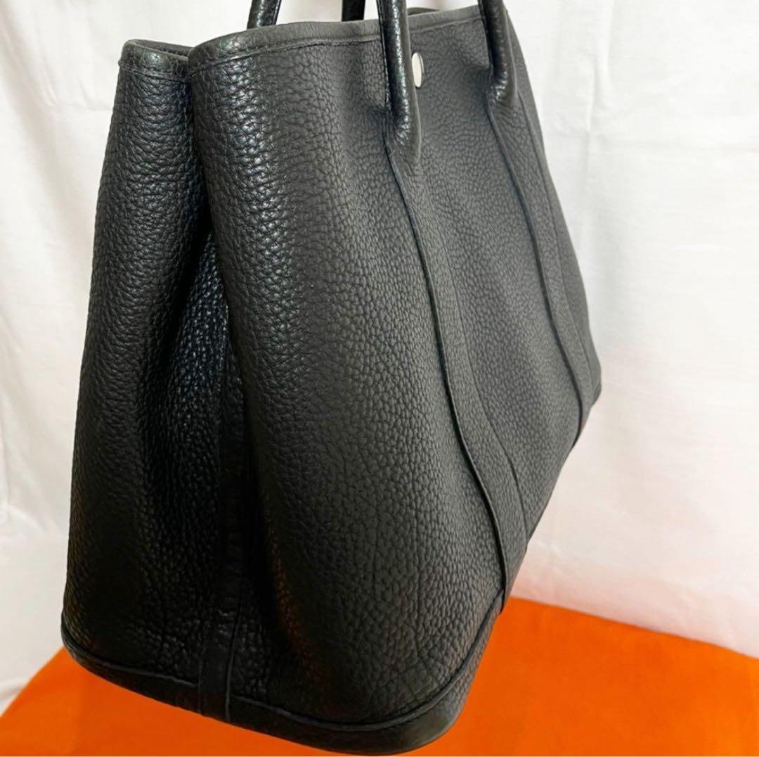 ★美品★★エルメスガーデンパーティPM ネゴンダ ブラック A4収納