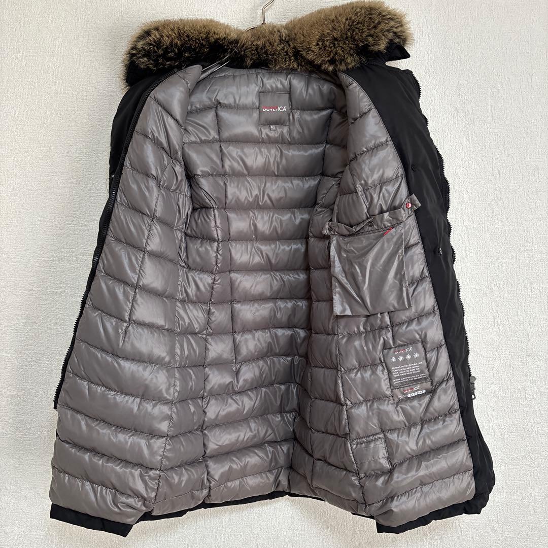 S00390 DUVETICA フォックスファー付きダウンコート ブラック 40