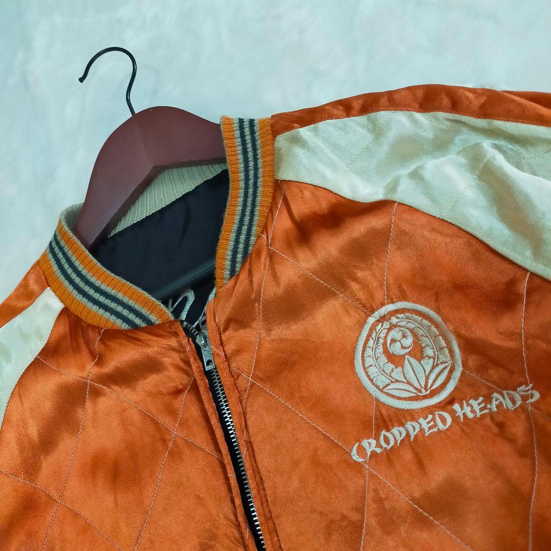 CROPPED HEADS　Lサイズ　龍孔雀刺繍　リバーシブル　スカジャン