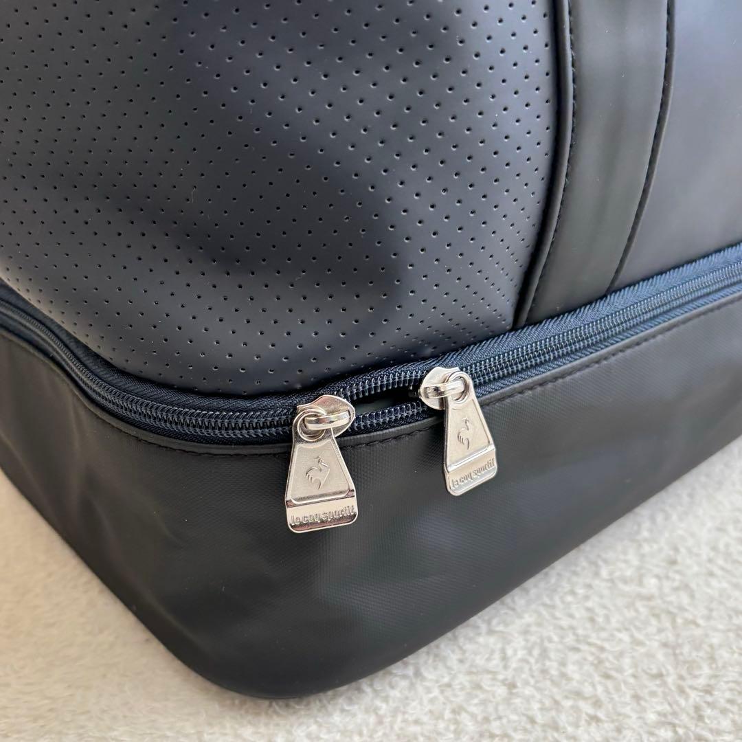 美品 ルコック 二層式 ゴルフ トートバッグ ボストンバッグ　2WAY仕様