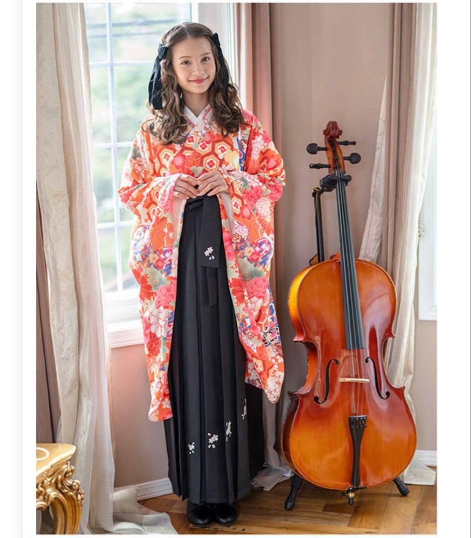 キャサリンコテージ 袴セット　160L 髪飾り付き　　ぽっちゃり　簡単袴