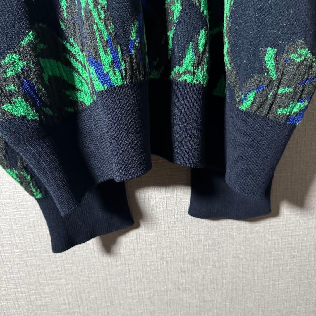 人気デザイン★MAISON SPECIAL 花柄 総柄 カーディガン XL程度