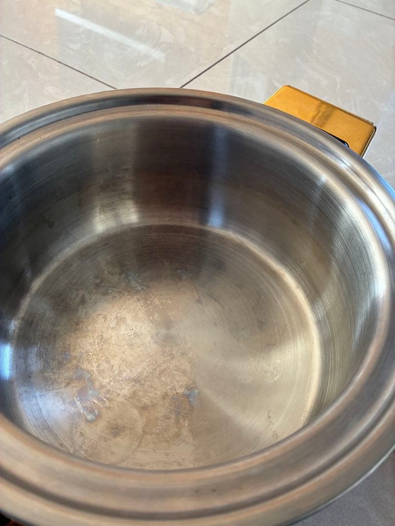 タッパーウェア レインボークッカー 両手鍋 ステンレス ゴールド