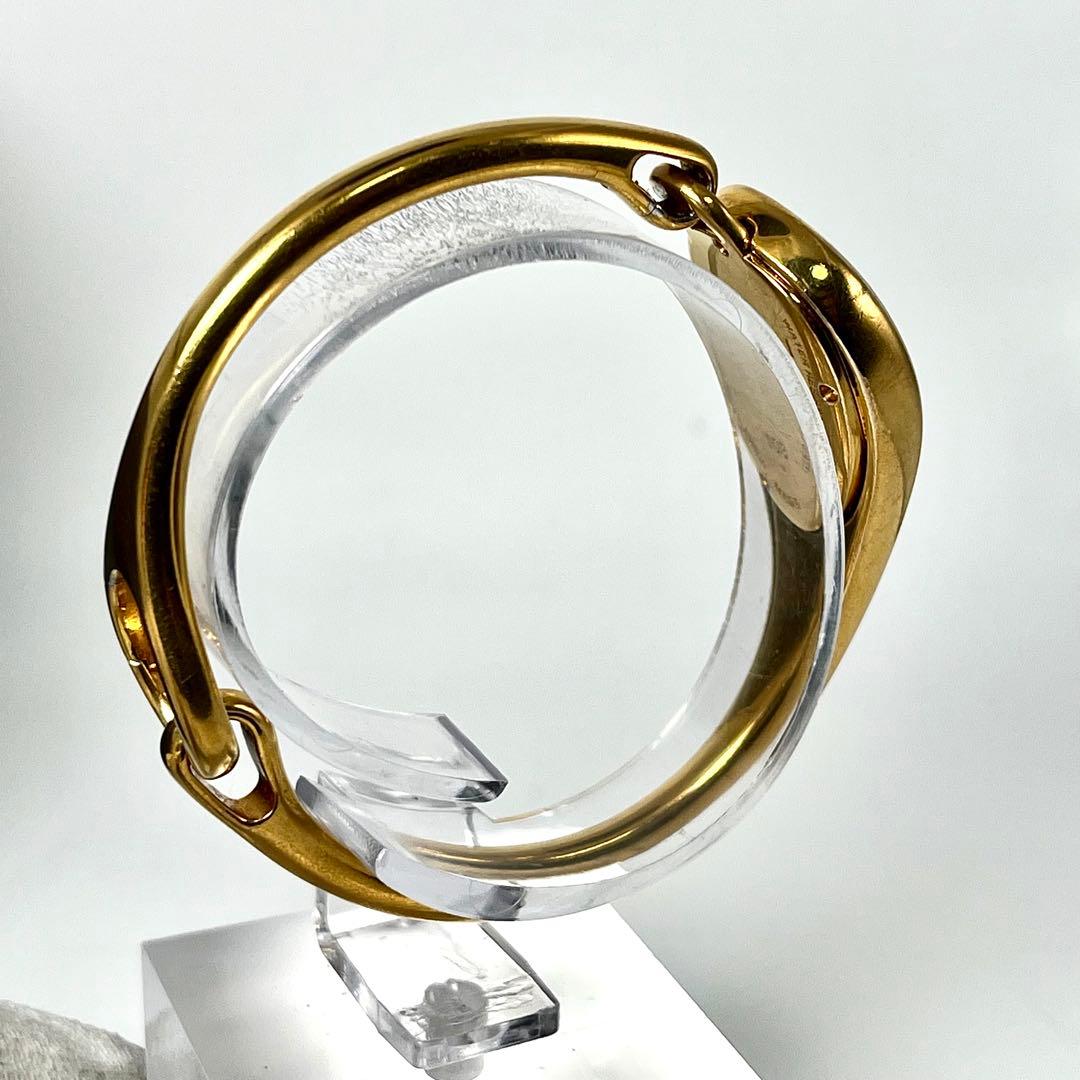 【付属品あり/稼働品】グッチ フローラ 103 バングルウォッチ ゴールド