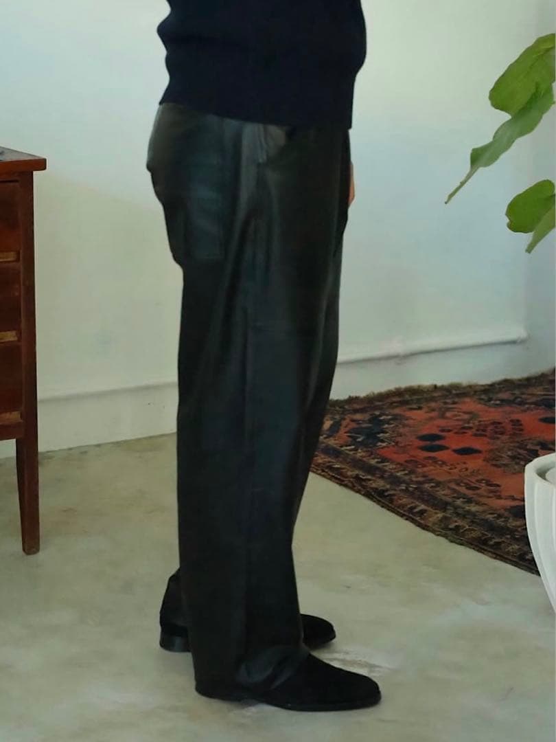 2025AW Cale(カル) LAMBS LEATHER PANTS 3