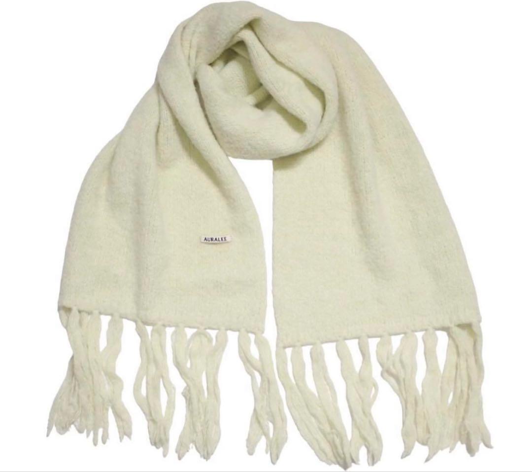 AURALEE アルパカマフラー LIGHT KNIT STOLE TOP