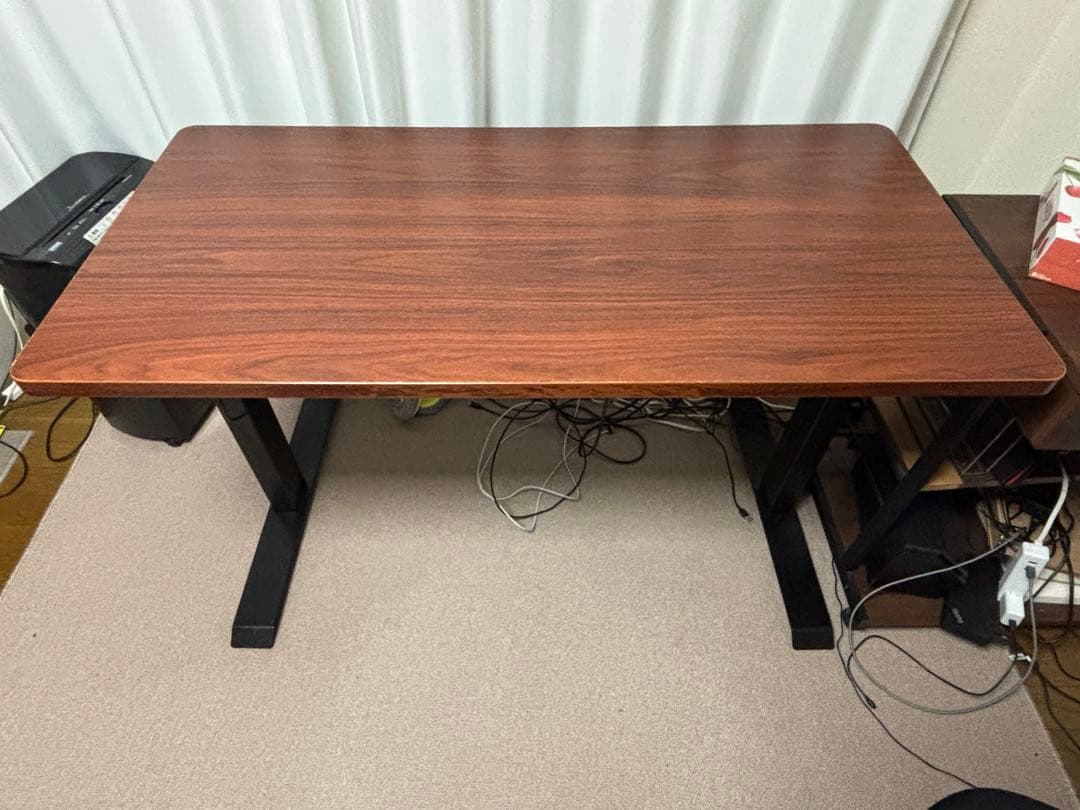 【送料込み】FLEXISPOT 電動昇降デスク E1 ブラウン