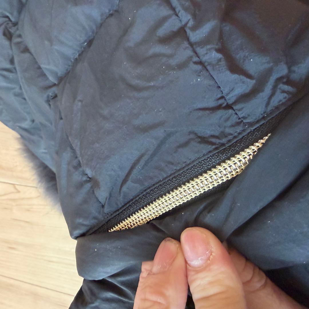 TATRAS タトラス　ダウンベスト　フードファー付き　黒