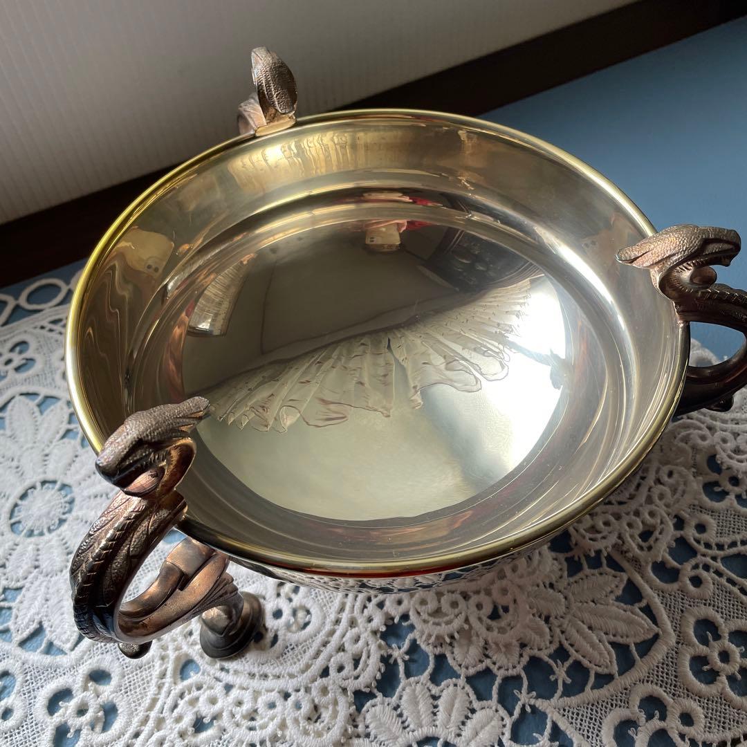 マッピン&ウェッブ　センターピース　ボウル　銀製食器　シルバーウェア　盛鉢　花器