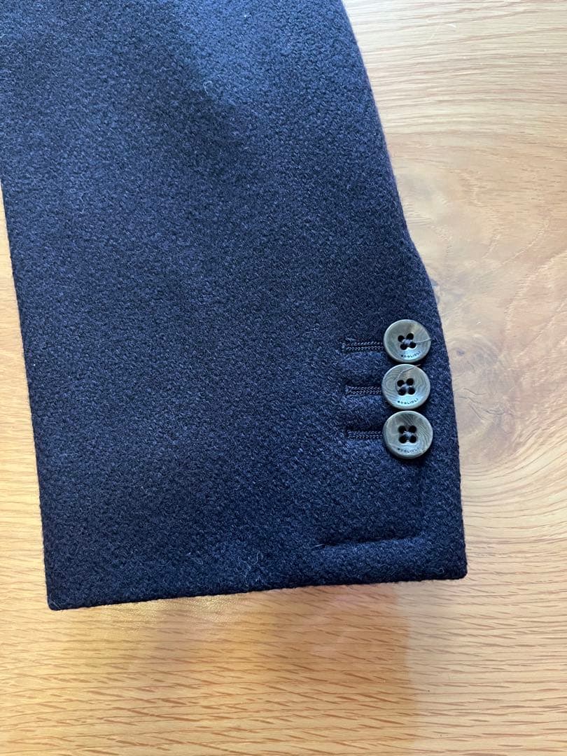 east　ボリオリ　ネイビー　チェスターコート