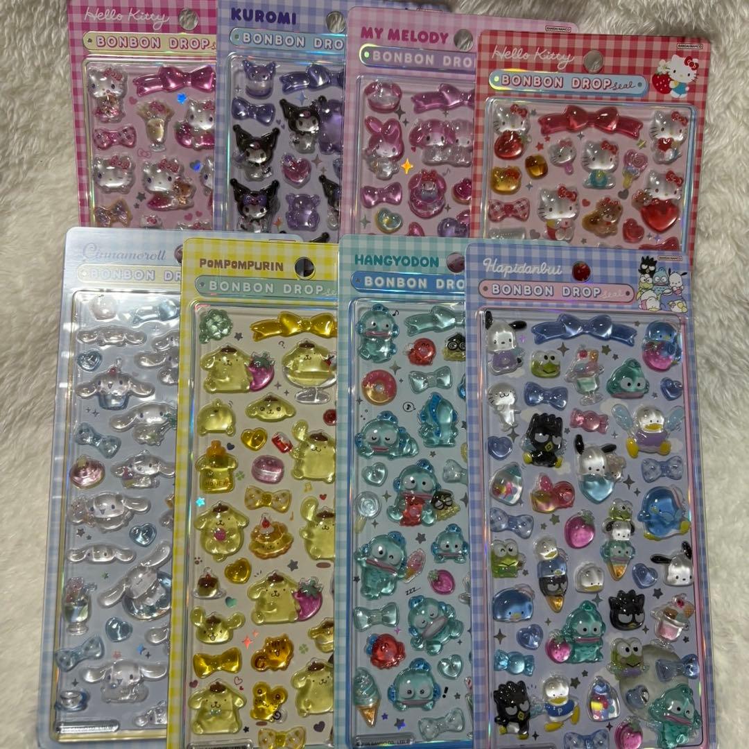 ［正規品］サンリオ　ボンボンドロップシール　第2弾　8種セット