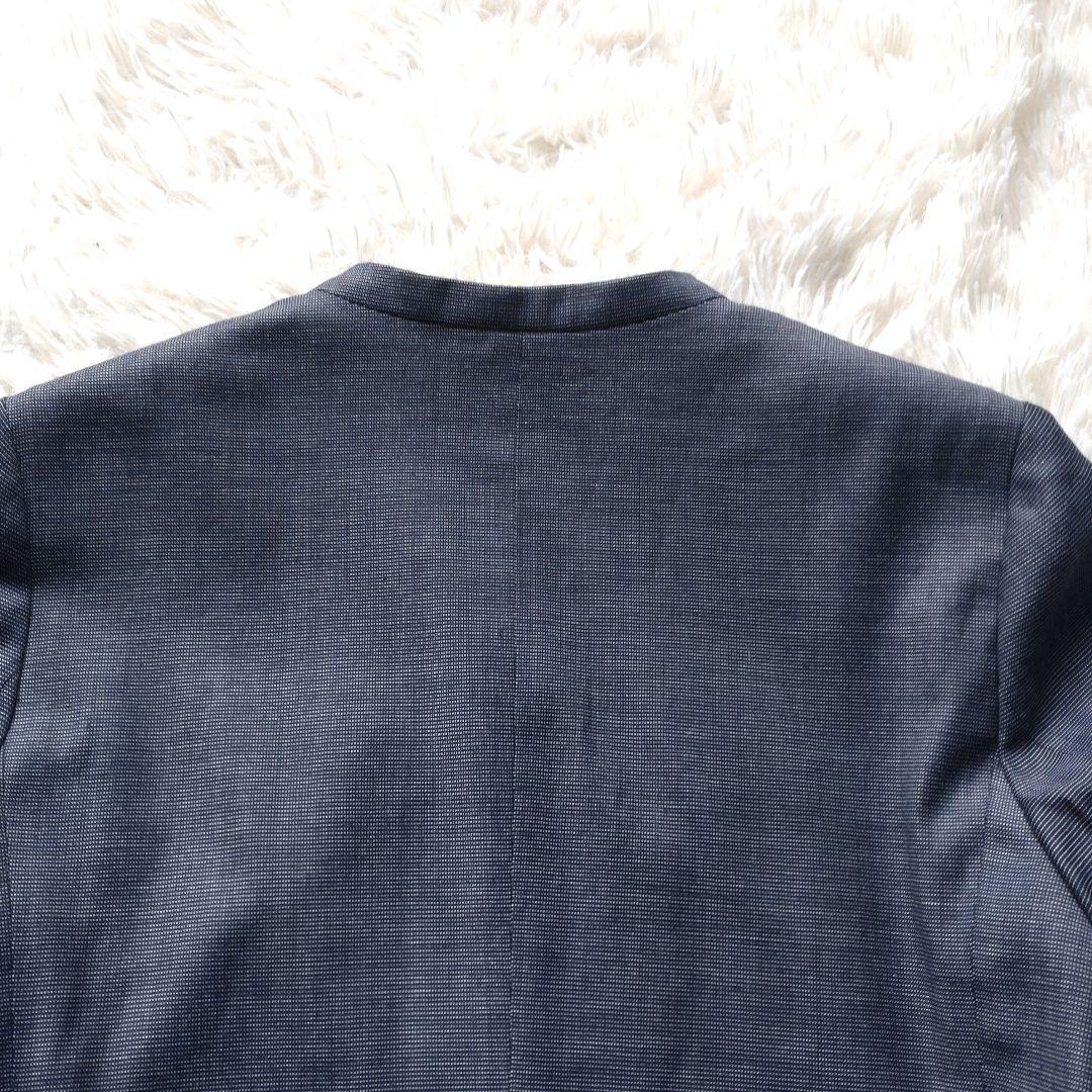 トゥモローランドコレクション ノーカラージャケット パンツ スーツ イタリア生地