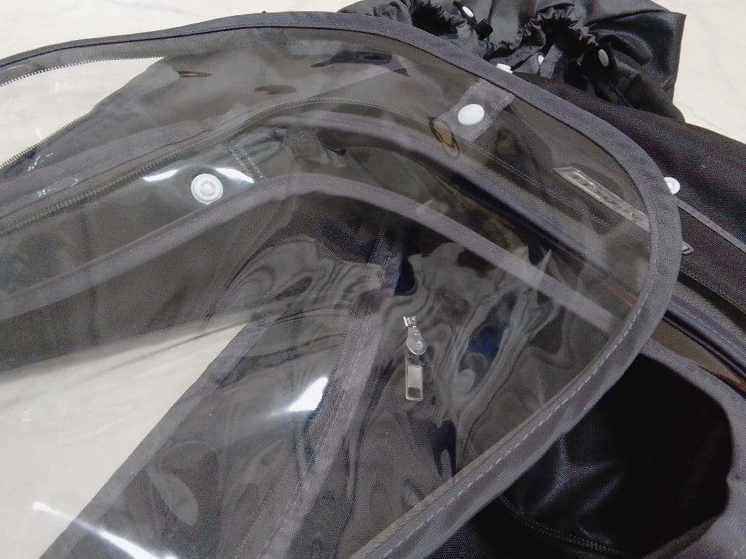 ラボクル 自転車 あと付 フロント レインカバー 前 L-PCA04 ブラック