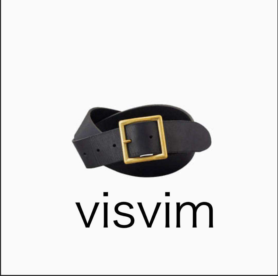 visvim PLAIN BELT 40mm W32 ブラック