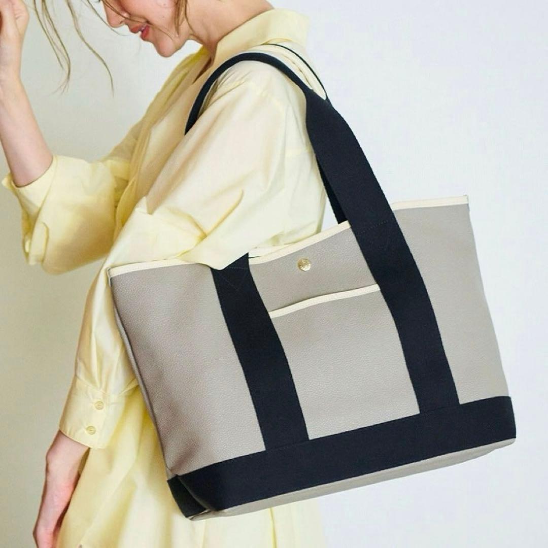 【美品】TOPKAPI スコッチグレイン ロングハンドル トートバッグ L