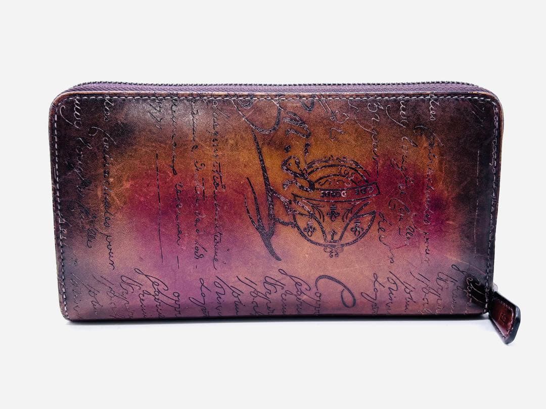 ベルルッティ 長財布ラウンドジップ カリグラフィー スクリット BER パティー