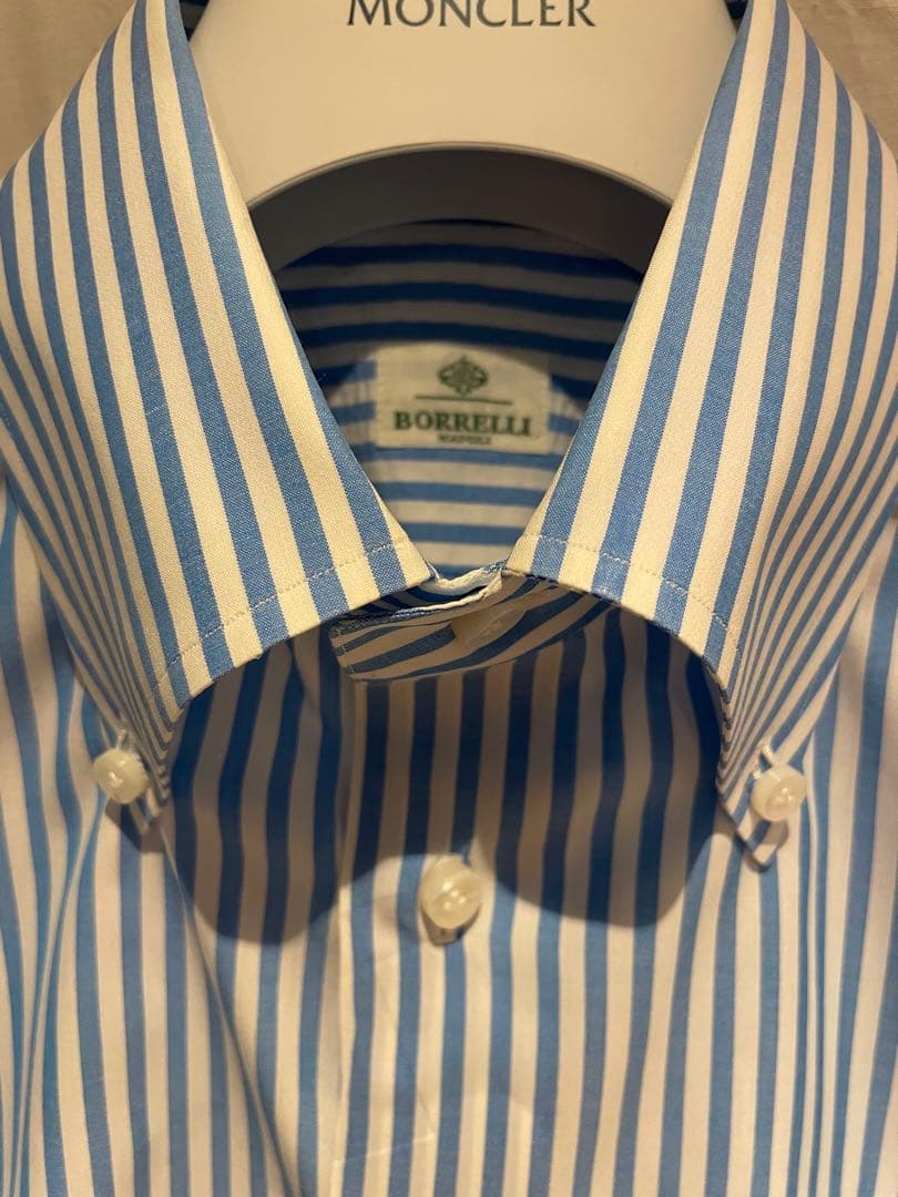 LUIGI BORRELLI ルイジボレッリ ボタンダウンシャツ 38/15