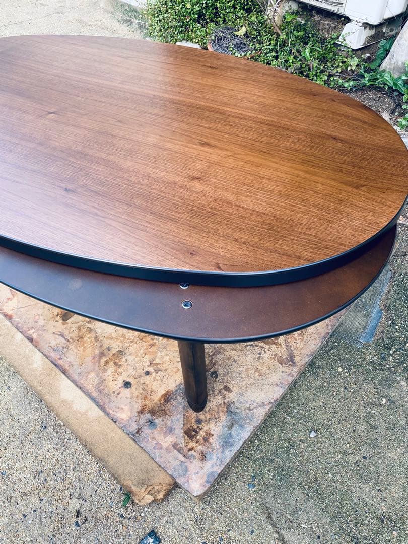 こたつ楕円ウォールナット150日本製・ヒーター別売り