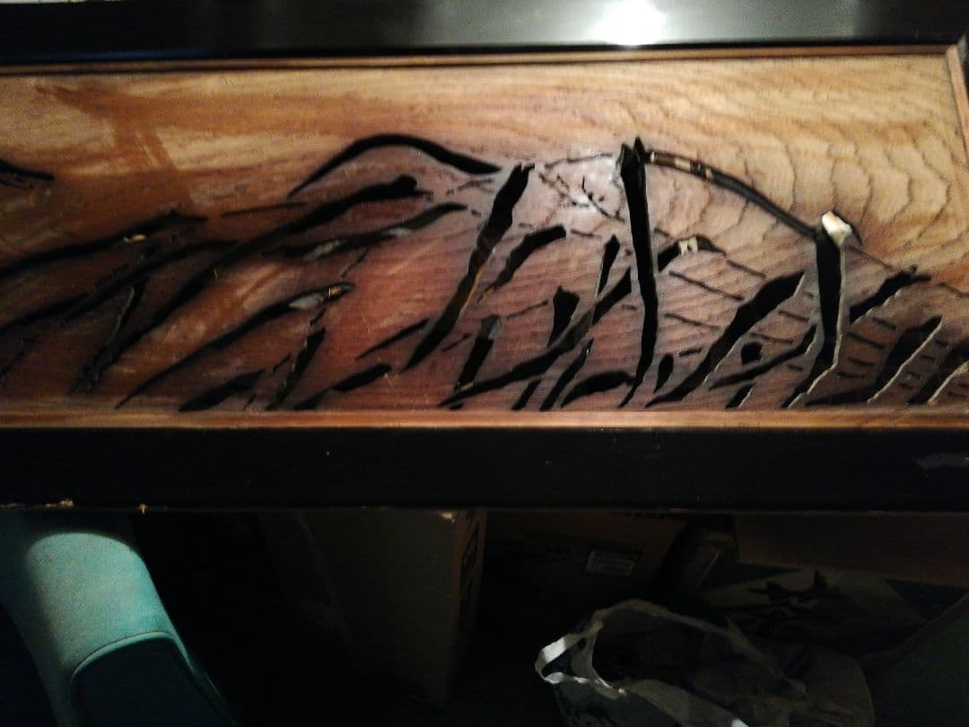 欄間(草原の白鳥)