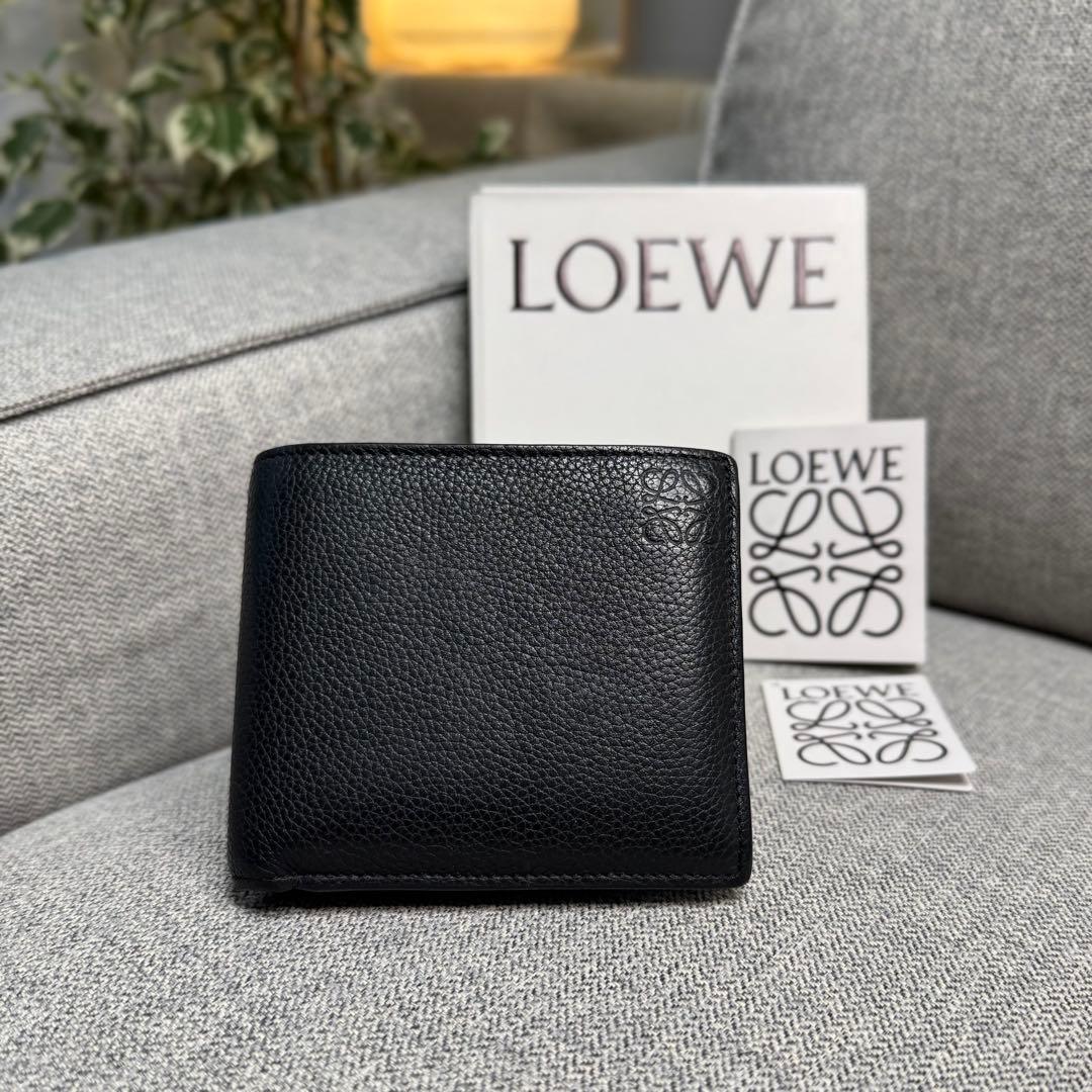 LOEWE ロエベ アナグラム バイフォールド  ウォレット ブラック