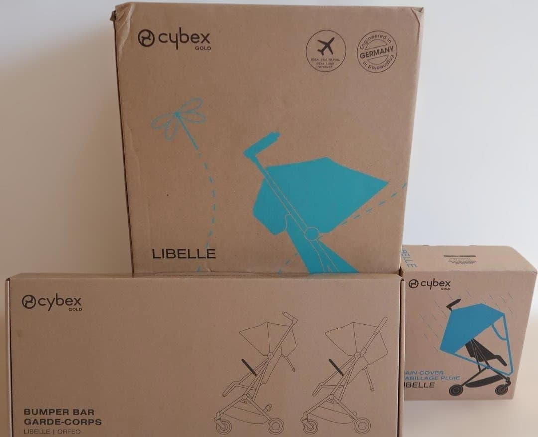 【新品】cybex リベル2024 ダークブルー 純正バンパーバー＆レインカバー