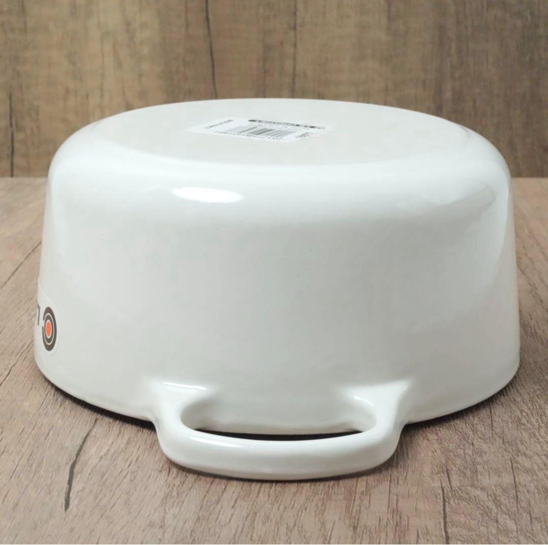 【新品】LE CREUSET　シグニチャーココット ロンド ホワイト　18cm