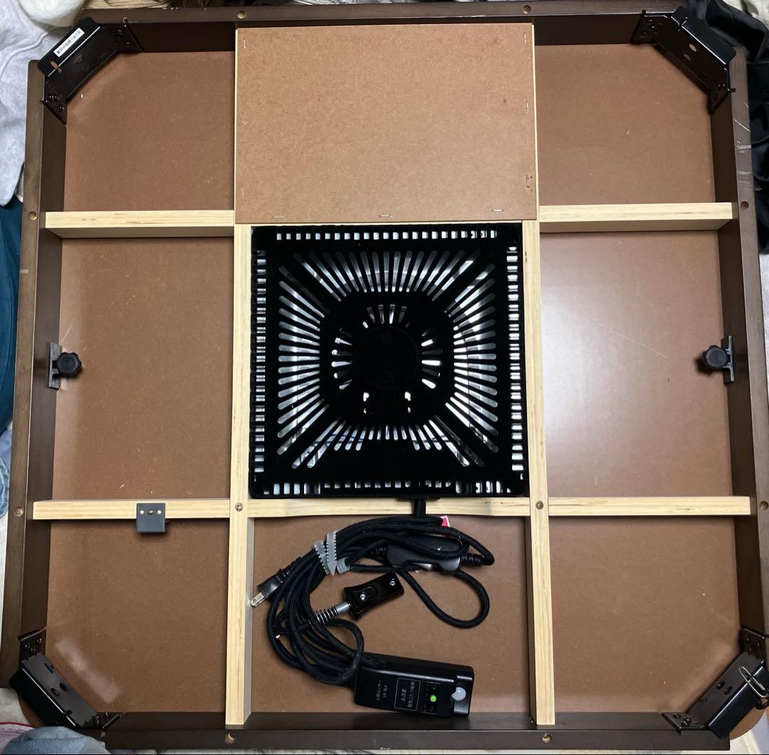 こたつテーブル80cm×80cm 2人用　ブラウン