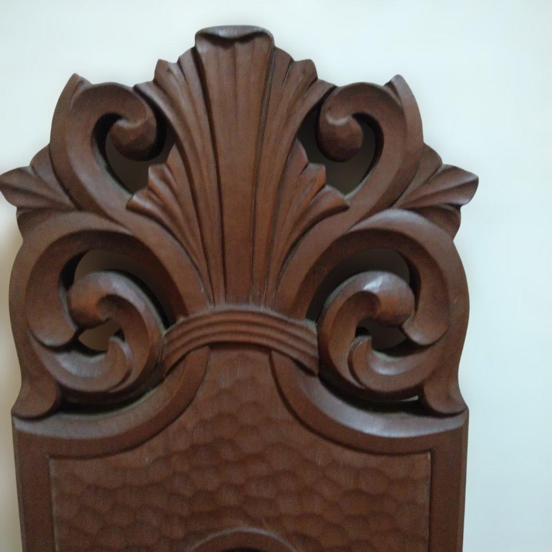 昭和　ヴィンテージ　アンティーク　木製　彫刻　椅子