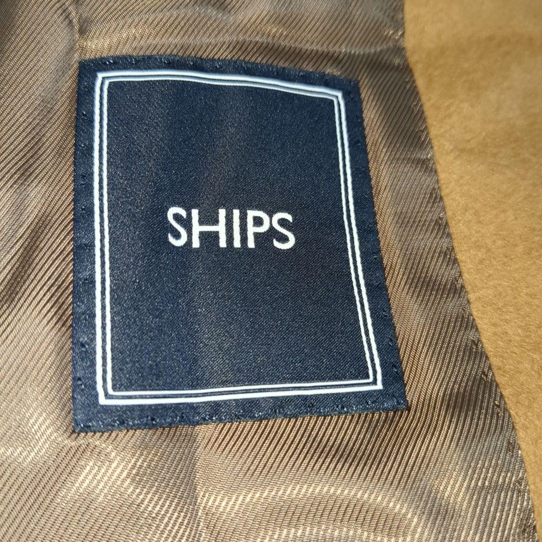 SHIPS カシミヤ チェスターコート ベージュ Lサイズ ウール