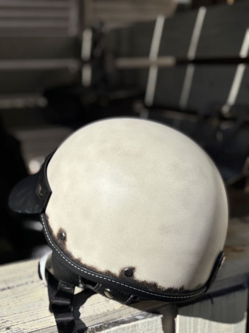 ポリスヘルメット ショーティー ヘルメット エイジング塗装仕上げ　フリーサイズ