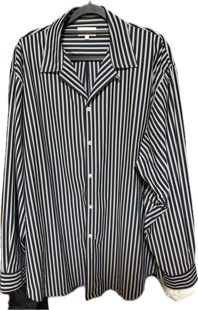 カネマサAtmosphere Stripe Open Collar Shirt