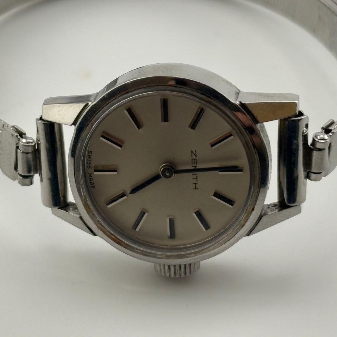 【希少】ゼニス　手巻き　ZENITH シルバー　美品