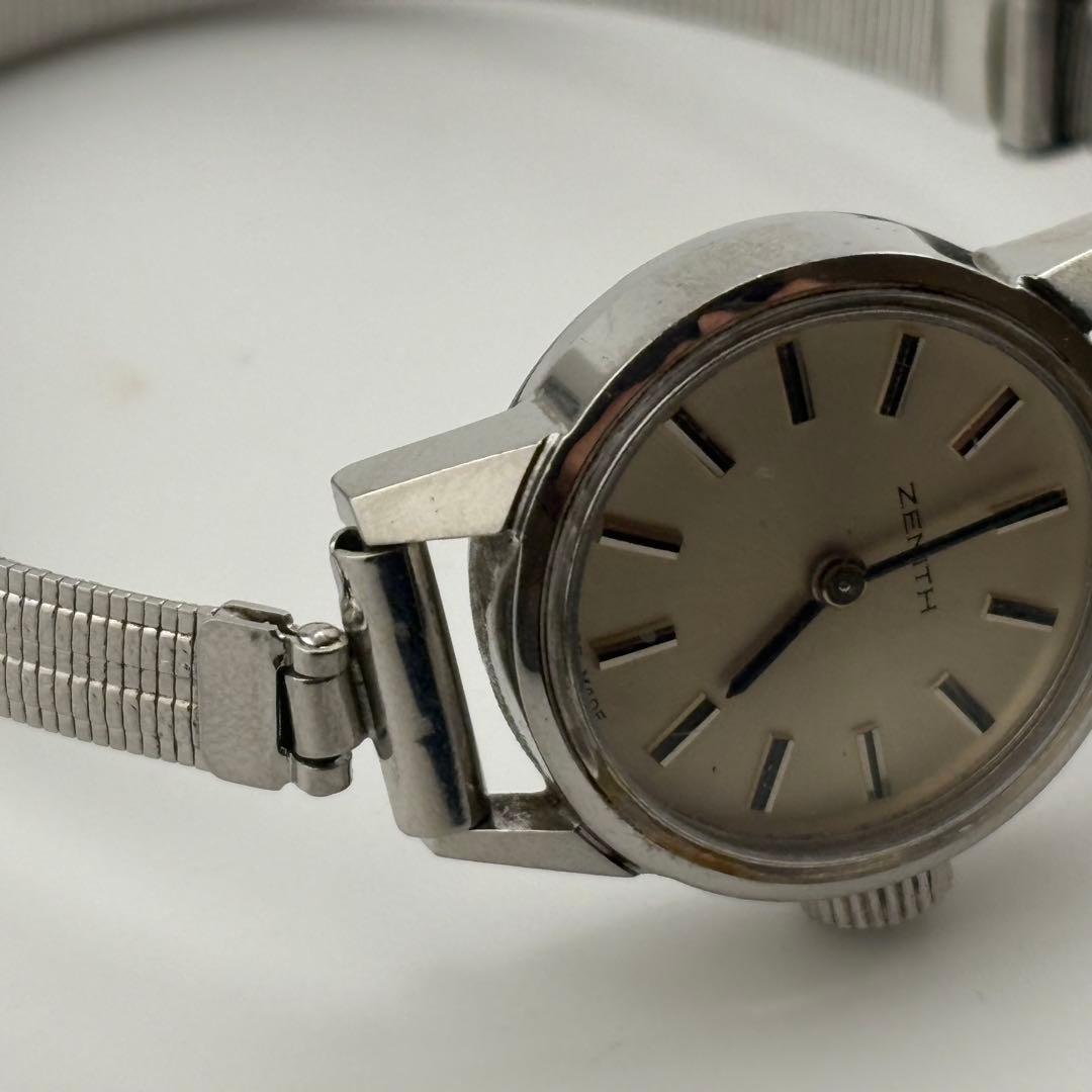 【希少】ゼニス　手巻き　ZENITH シルバー　美品
