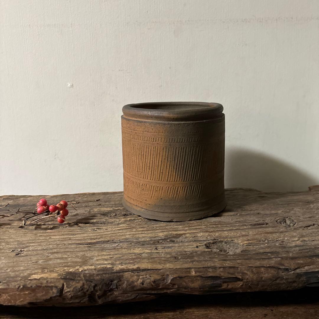 南蛮縄簾水指　茶道具　古民芸　骨董　古道具　アンティーク　方丈唯心　検:李朝