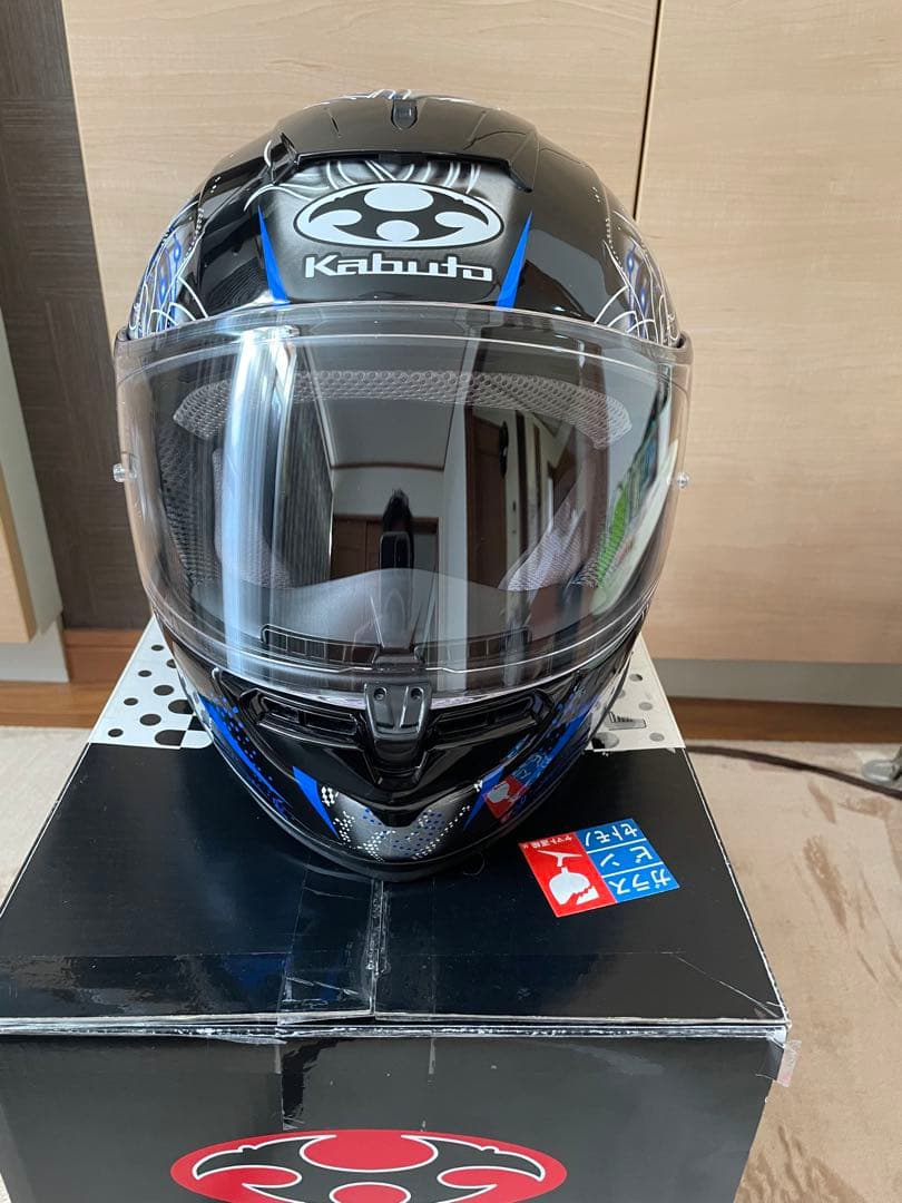 Kabuto フルフェイスヘルメット ブラック/ブルー